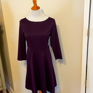 Purple flare dress